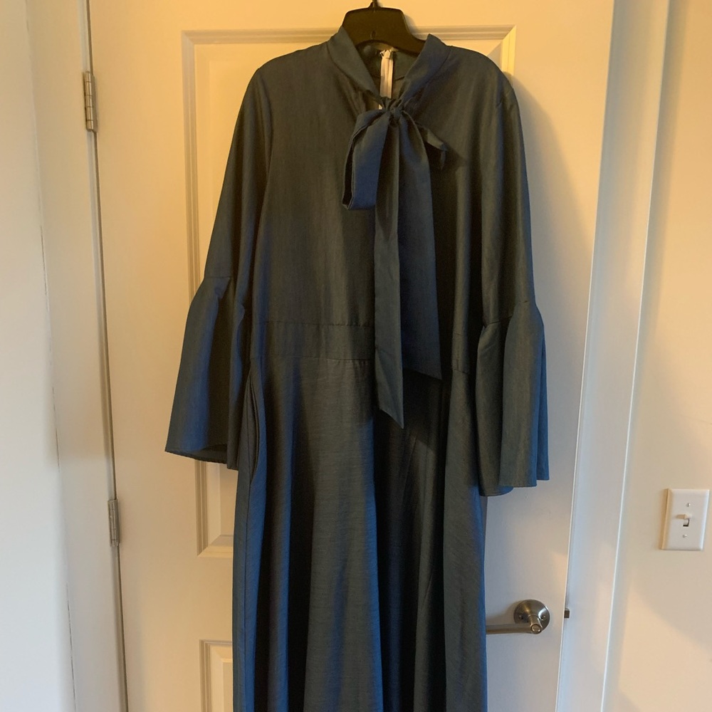 Lightweight denim maxi dress-lots of options for styling